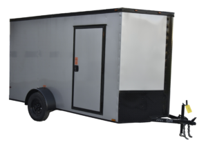 CY205 Cynergy 6x12 Enclosed Trailer SA Silver Blackout 81"