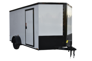 CY213 Cynergy 7x12 Enclosed Trailer SA White Blackout