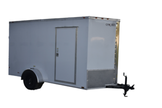 CY246 Cynergy 6x12 Enclosed Trailer SA White 81"