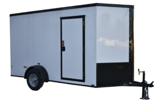 CY249 Cynergy 6x12 Enclosed Trailer SA White Blackout 81"