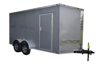 CY217 Cynergy 7x14 Enclosed Trailer TA Silver 81"