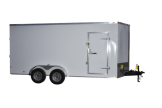 CY237 Cynergy 7x16 Enclosed Trailer TA White 84"