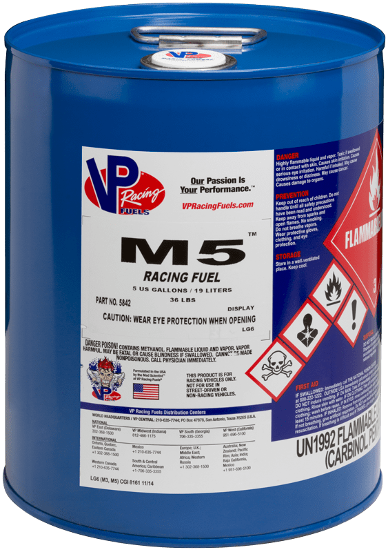 VP Racing M5 5-Gallon Race Fuel #5842 VP Racing M5 5-Gallon Race Fuel #5842