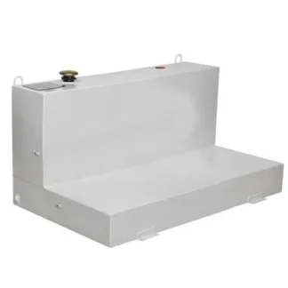 100 Gallon White L-Shaped Steel Liquid Transfer Tank For Trucks #480000