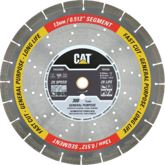 CAT XH5 Segmented Rim Diamond Blade 300 Trade 14" OEM #DA32305U