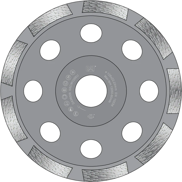 CAT SRCW Single Row Diamond Grinder 300 Trade 4.5 OEM #DA36001 CAT SRCW Single Row Diamond Grinder 300 Trade 4.5" OEM #DA36001