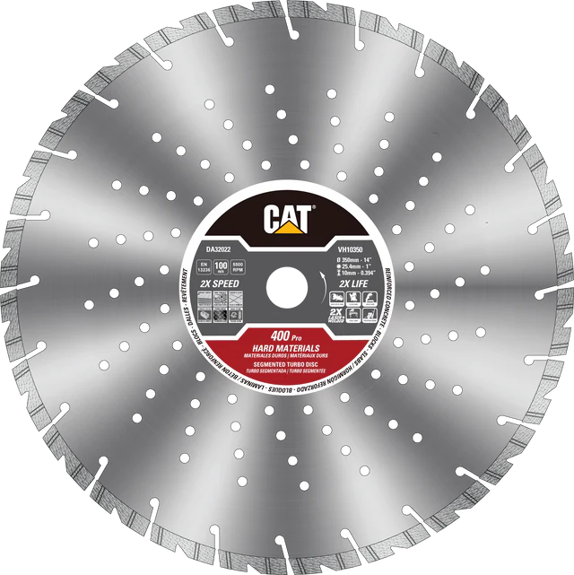 CAT VH10 Turbo Segmented Rim Diamond Blade 400 Pro 14 OEM #DA32022U CAT VH10 Turbo Segmented Rim Diamond Blade 400 Pro 14" OEM #DA32022U