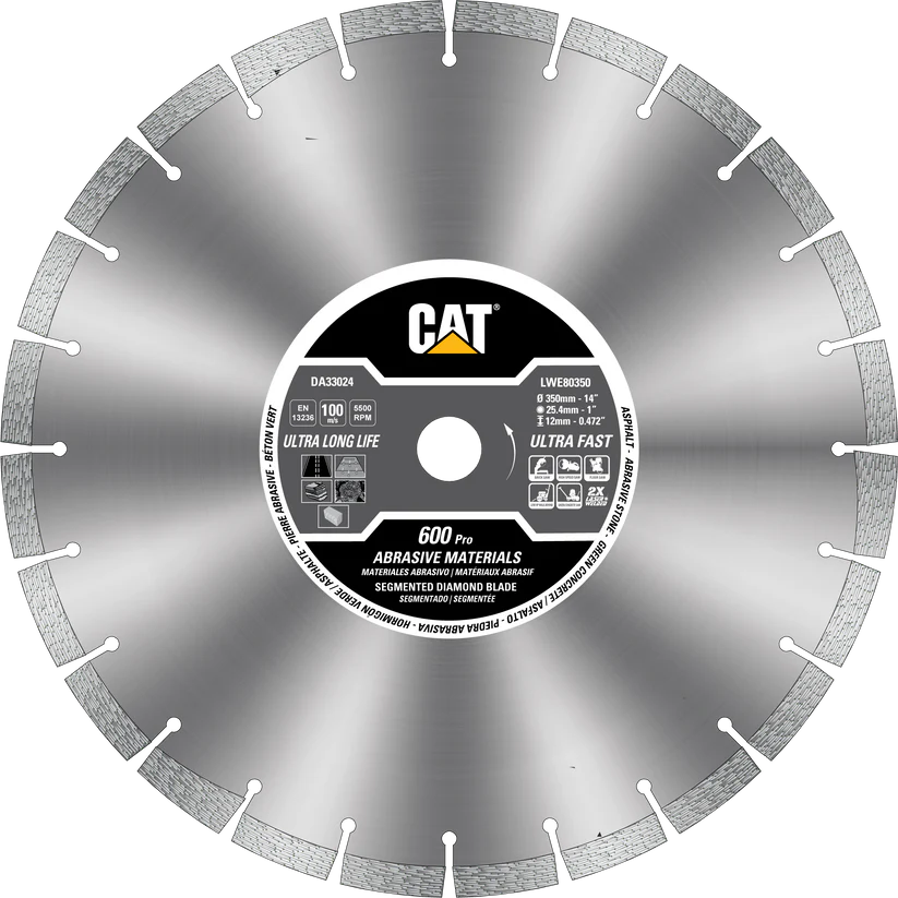 CAT LWE80 Segmented Rim Diamond Blade 600 Pro 18 OEM #DA33026U CAT LWE80 Segmented Rim Diamond Blade 600 Pro 18" OEM #DA33026U