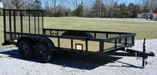 CA152 Caliber 6.5x14 Utility Trailer HD TA W/ 1' Mesh Sides