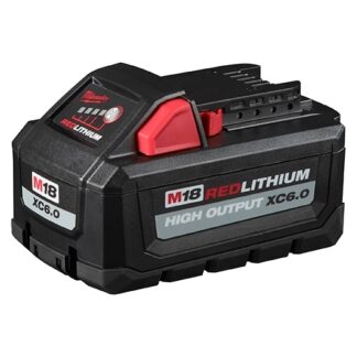 Milwaukee M18 18V Red Lithium High Output XL 6.0AH Battery #48-11-1062