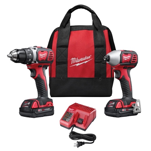Milwaukee M18 Cordless lithium-Ion 2-Tool Combo Kit #2691-22 Milwaukee M18 Cordless lithium-Ion 2-Tool Combo Kit #2691-22