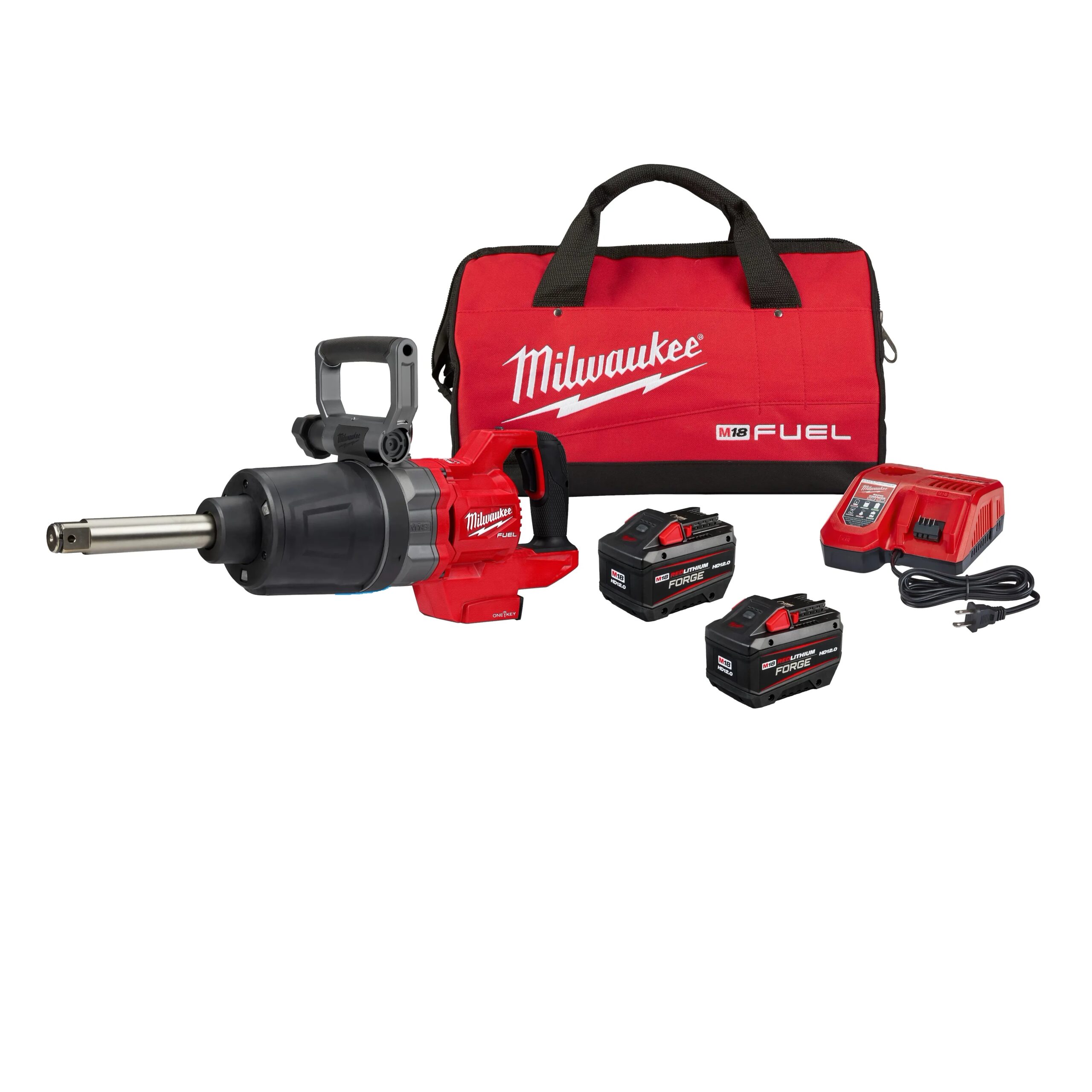 Milwaukee M18 Fuel 1" D-Handle Ext. Anvil High Torque Impact Wrench W/ One-Key Kit #2869-22HD Milwaukee M18 Fuel 1" D-Handle Ext. Anvil High Torque Impact Wrench W/ One-Key Kit #2869-22HD