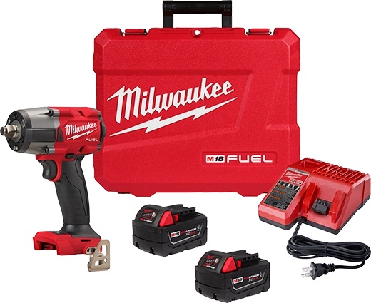 Milwaukee M18 Fuel 1/2" Mid-Torque Impact Wrench W/ Friction Ring Kit #2962-22R Milwaukee M18 Fuel 1/2" Mid-Torque Impact Wrench W/ Friction Ring Kit #2962-22R