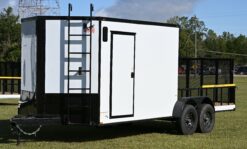 QC504 Quality 7x20 Hybrid Enclosed Trailer 14k