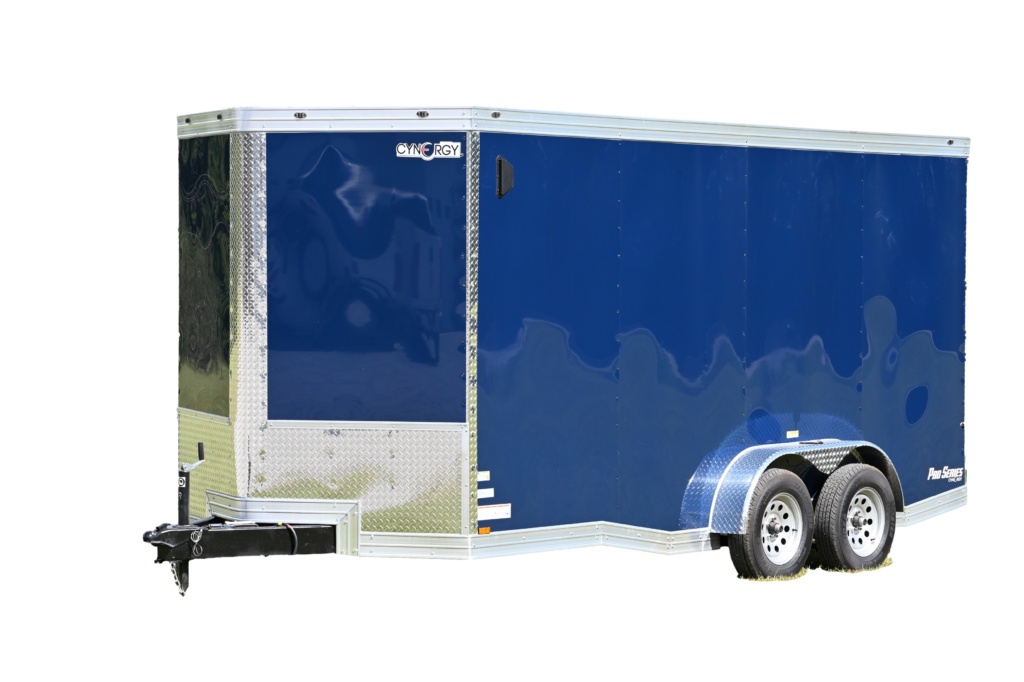 CY258 Cynergy 7x16 Enclosed Trailer TA Pro Indigo Blue