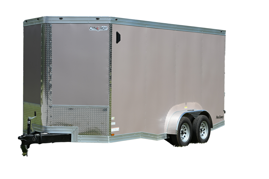 CY257 Cynergy 7x16 Enclosed Trailer TA Pro Rose Metallic