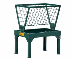 Farmco HF4832G 4 ft Green Hay Feeder with 24" Legs