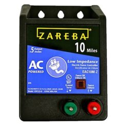 Zareba EAC10M-Z 10-Mile AC Electric Fence Charger, 0.5J Low Impedance Energizer, 115V OEM #EAC10M-Z