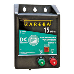 Zareba EDC15M-Z 15-Mile Battery-Operated Electric Fence Charger, 0.8J Low Impedance Energizer OEM #EDC15M-Z