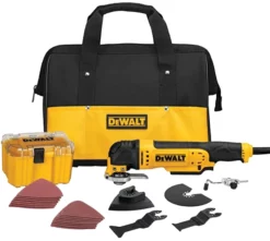 Dewalt DWE315K 3 Amp Oscillating Multi-Tool Kit Variable Speed, Quick-Change System w/ 29-Piece Accessory Set