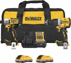 DEWALT DCK250QQ2 12V MAX Drill & Impact Driver Combo Kit – 2 Batteries Included OEM #DCK250QQ2
