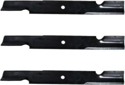 NHC 212-4117 N2 Razor-X Max 61" Zero Turn Mower Blade – Replaces Scag 482879, Ferris 1520842, Bobcat 42180B | Titanium Coated, Set of 3