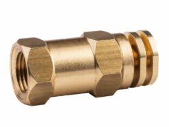 Hamilton 400-65401 #5 Boomless Spray Nozzle Brass 1/2" NPTF – 2.0 GPM, 90° & 180° Interchangeable Caps, Up to 58' Swath