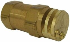 Hamilton 400-65411 #10 Boomless Spray Nozzle Brass 1/2" NPTF – 90° & 180° Interchangeable Caps, Up to 58' Swath