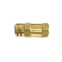 Hamilton 400-65431 #20 Boomless Spray Nozzle Brass 1/2" NPTF – 90° & 180° Interchangeable Caps, Up to 58' Swath