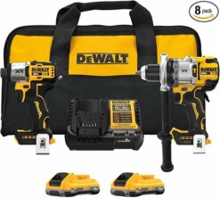 DEWALT DCK2101QQ2 20V MAX XR Brushless Hammer Drill & Impact Driver 2-Tool Combo Kit