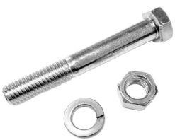 IronCraft 110007 Shear Pin Bolt Grade 2 & Nut Kit – OEM Genuine Replacement for Rotary Cutters